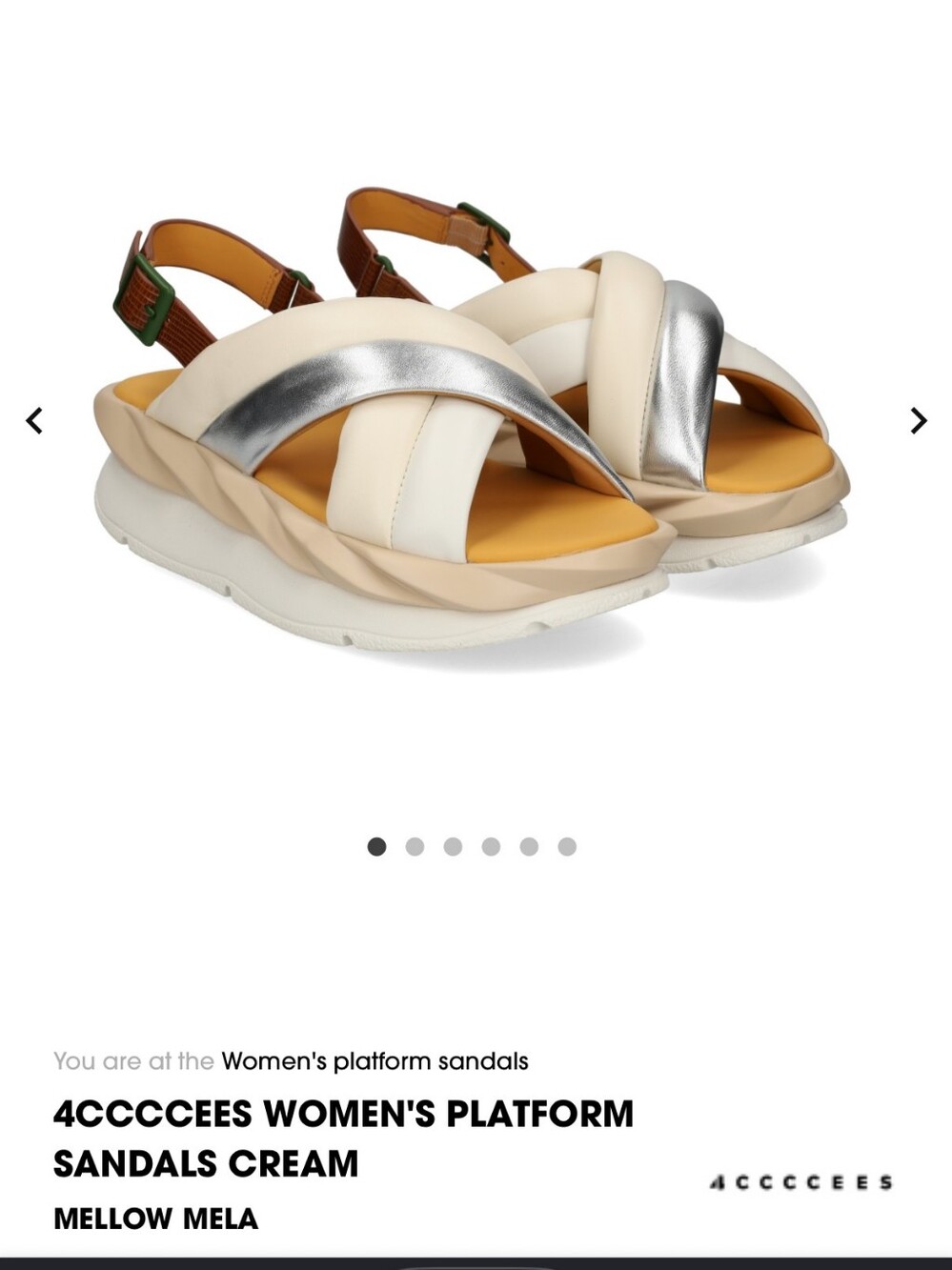 4CCCCEES Platform Sandals Size40 New